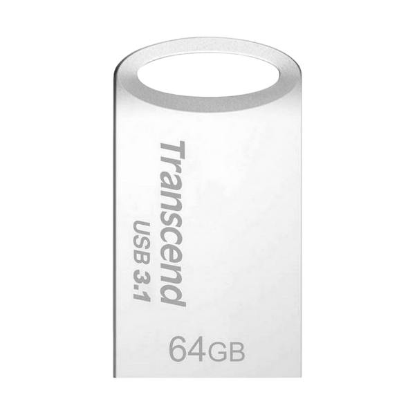64GB USB3.1 Flash Drive Transcend "JetFlash 710S", Silver, Metal Case, Ultra-Slim (R/W:90/30MB/s) 66227 фото