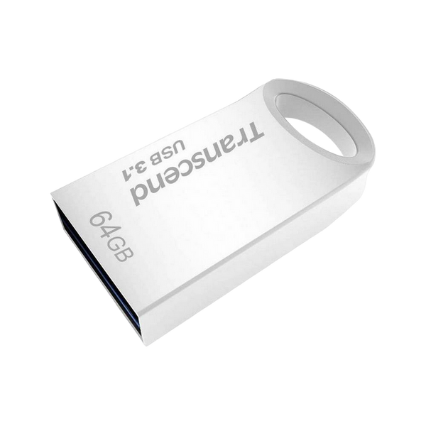 64GB USB3.1 Flash Drive Transcend "JetFlash 710S", Silver, Metal Case, Ultra-Slim (R/W:90/30MB/s) 66227 фото