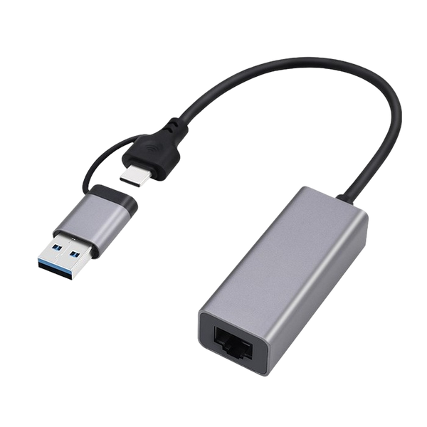 Adapter Type-C/USB3.0 to LAN F, Cablexpert, LAN: 2.5 Gigabit, A-USB3AC-LAN2G-01 221044 фото