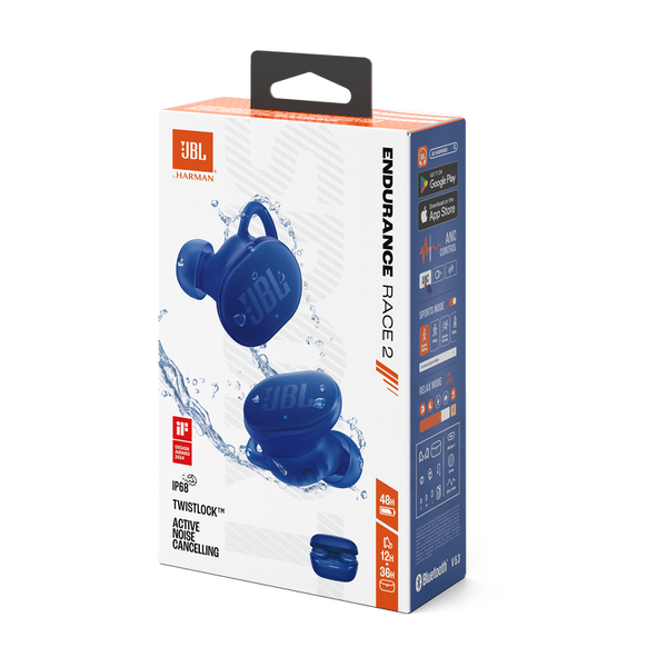 True Wireless JBL Endurance Race 2, Blue 229914 Imagini
