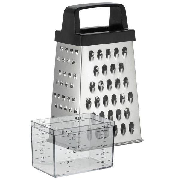 Grater with container, 4 sides RESTO 95412 140501 Imagini