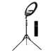 Tripod cu Lampa Circulara Selfie Ring Light 3 colors HQ-21S 21", Black 247584 Imagini 2