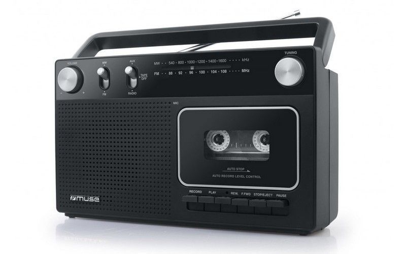 MUSE M-152 RC, Cassette Recorder, Tuner FM, Black 134193 Imagini