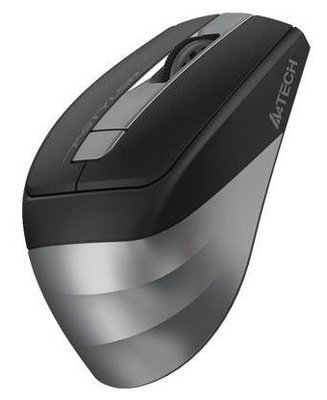 Wireless Mouse A4Tech FG35, Optical, 1000-2000 dpi, 6 buttons, Ergonomic, 1xAA, Black/Grey, USB 112669 фото