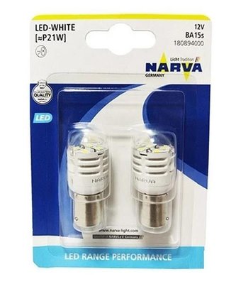 Светодиодные лампы NARVA LED P21 WHITE 1.75W BA15S (2 шт.) 18089 фото