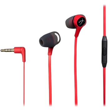 Gaming Earphones HyperX Cloud Earbuds II, 14.3mm driver, 65 Ohm, 20-20khz, 105db,20g.,3.5(4pin), Red 206145 Imagini