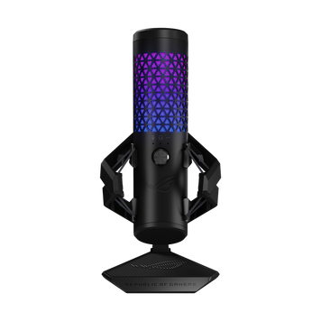 Microphones Asus ROG Carnyx, 25mm Condenser Microphone, Cardioid, 120db, -37db, 192 kHz, 24bit, RGB, Built-in pop filter, Control knob, USB, Black 224925 Imagini