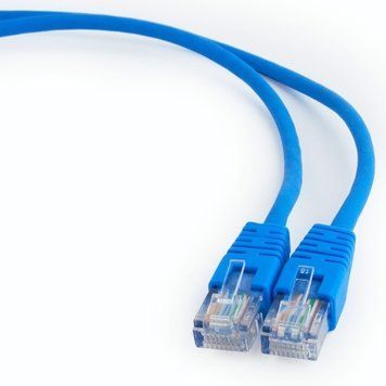 0.5m, Patch Cord Blue, PP12-0.5M/B, Cat.5E, Cablexpert, molded strain relief 50u" plugs 25364 фото