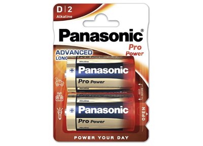 D size Panasonic "PRO Power" 1.5V, Alkaline, Blister*2, LR20XEG/2BP 140972 фото