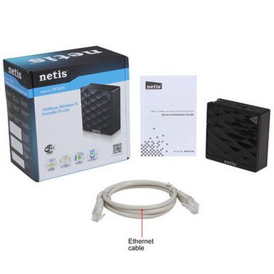Portable Wi-Fi N Netis Router, "WF2416", 150Mbps, Internal 4dBi Antenna 64611 фото