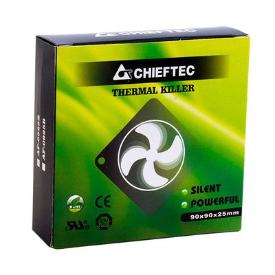 PC Case Fan Chieftec AF-0925S, 92x92x25mm, 21-24dB, 35 CFM, 1800RPM, 3pin/Molex 25158 фото