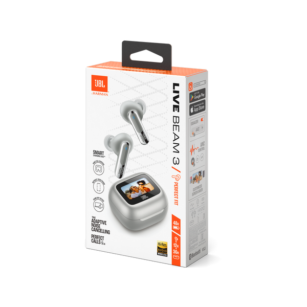True Wireless JBL LIVE Beam 3 Silver TWS True Adaptive Noise Cancelling 223019 фото
