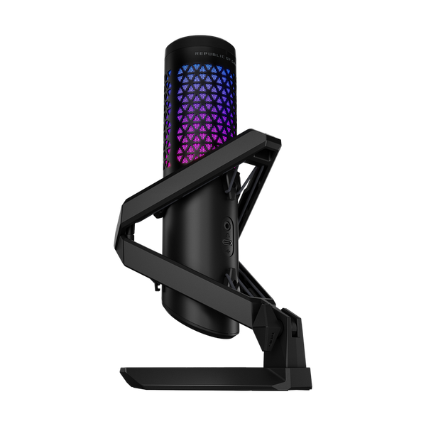 Microphones Asus ROG Carnyx, 25mm Condenser Microphone, Cardioid, 120db, -37db, 192 kHz, 24bit, RGB, Built-in pop filter, Control knob, USB, Black 224925 Imagini