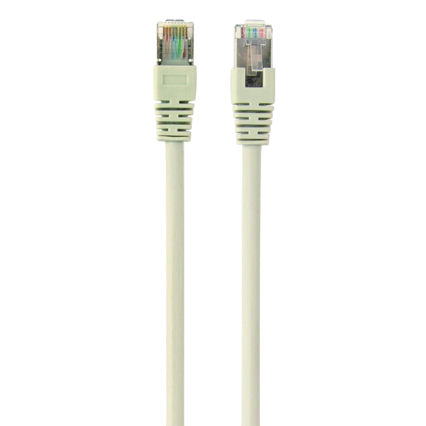 5m, FTP Patch Cord Gray, PP22-5M, Cat.5E, Cablexpert, molded strain relief 50u" plugs 25388 фото