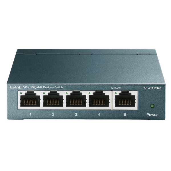 .5-port 10/100/1000Mbps Switch TP-LINK "LS105G", steel case 105155 Imagini