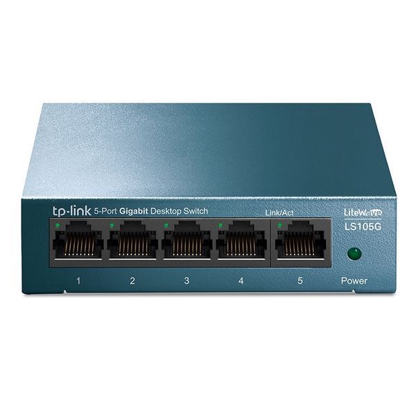 .5-port 10/100/1000Mbps Switch TP-LINK "LS105G", steel case 105155 Imagini