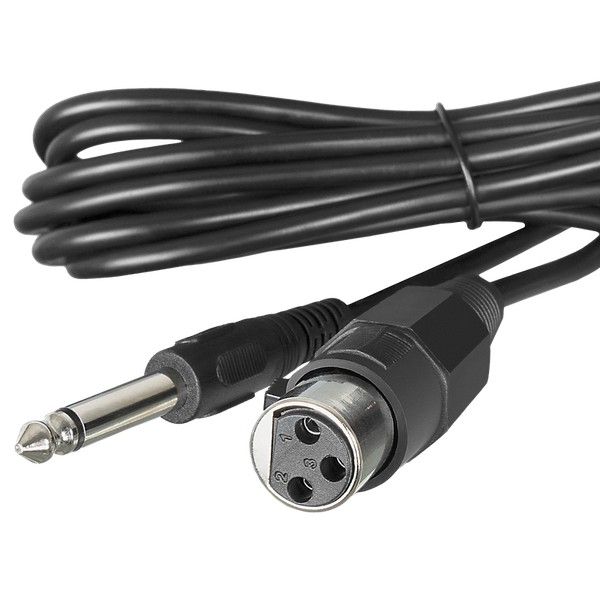 Microphone SVEN "MK-130", Black (wired, dynamic, plastic, cable 3.0 m, 6.3mm Jack, cardioid) 257846 Imagini