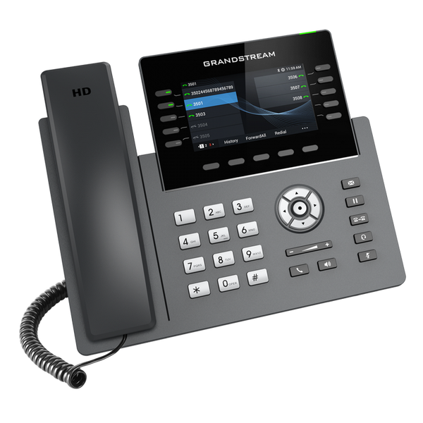 Grandstream GRP2615, 5 SIP, 10 Lines, PoE, Wi-Fi, Black 203419 Imagini