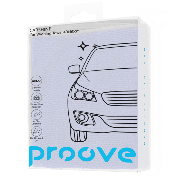 Microfibra Auto Proove Carshine Car Washing Towel Gray/Blue 40*60cm 232472 Imagini