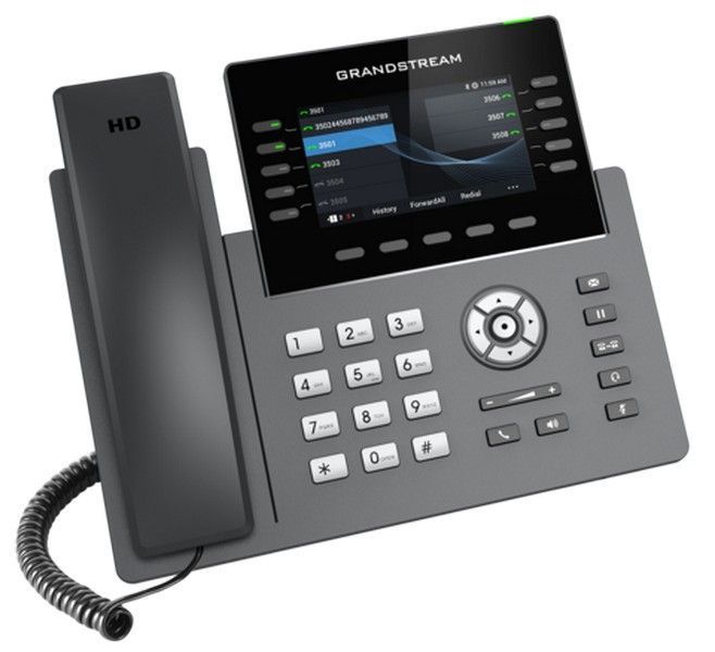Grandstream GRP2615, 5 SIP, 10 Lines, PoE, Wi-Fi, Black 203419 Imagini
