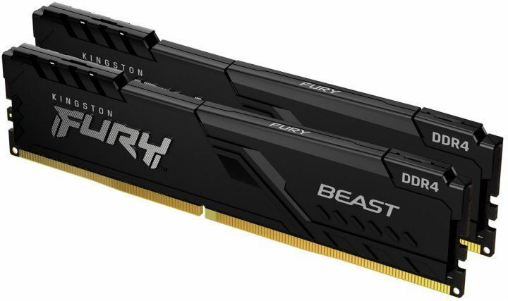 64GB DDR4-3200MHz Kingston FURY Beast (Kit of 2x32GB) (KF432C16BBK2/64), CL16-20-20, 1.35V 132218 фото