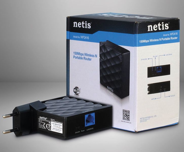 Portable Wi-Fi N Netis Router, "WF2416", 150Mbps, Internal 4dBi Antenna 64611 фото