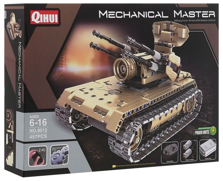 8012, XTech Bricks: 2in1, Tank & Anti-aircraft, R/C 4CH, 457 pcs 113971 фото