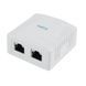 2xRJ45 Surface mount box 8P8C/FTP CAT.6e/KRONE, NCAC-2F6-01 225752 фото 1