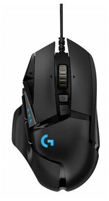 Gaming Mouse Logitech G502 Hero, Optical, 100-25600 dpi, 11 buttons, RGB, Adjj. Weight, Black USB 110678 фото