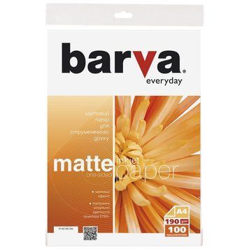 A4 190g 100p Everyday Matt Inkjet Photo Paper Barva 108260 фото