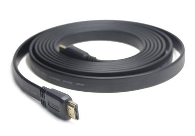 Cable HDMI to HDMI 1.8m Cablexpert FLAT male-male, 19m-19m (V1.4), Black 120380 фото