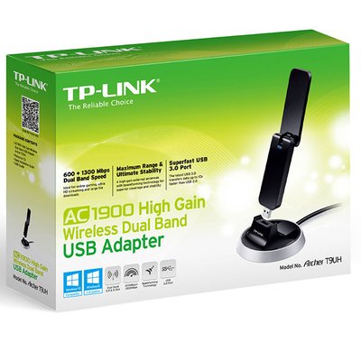 USB3.0 High Gain Wireless AC Dual Band LAN Adapter TP-LINK "Archer T9UH", 1900Mbps 82294 фото