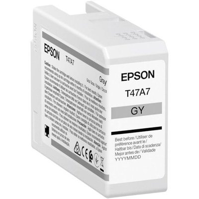 Ink Cartridge Epson T47A7 UltraChrome PRO 10 INK, for SC-P900, Gray, C13T47A700 132561 фото
