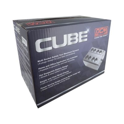 UPS PowerCom CUB-650E 650VA/390W LCD, AVR, USB-B, RJ45/RJ11, 8*Schuko 132325 фото