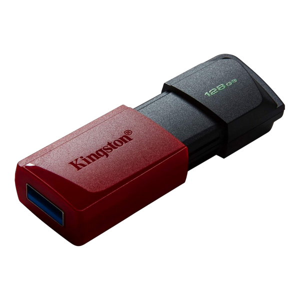 128GB USB3.2 Flash Drive Kingston DataTraveler Exodia M (DTXM/128GB), Black-Red, Plastic, Slider Cap 142587 фото