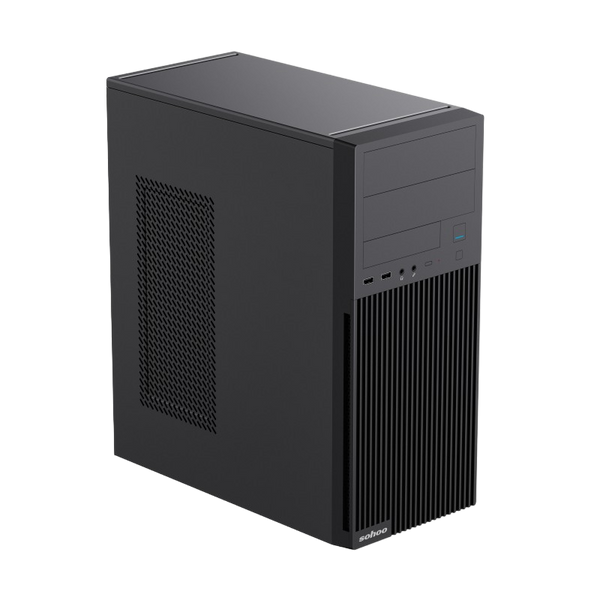 Case ATX 550W Sohoo 2815BK, 0.4mm, 1xUSB-C, 1xUSB3.0, 1xUSB2.0, 2x5.25", 1x3.5", 3x2.5", PSU: ATX-55 224539 фото