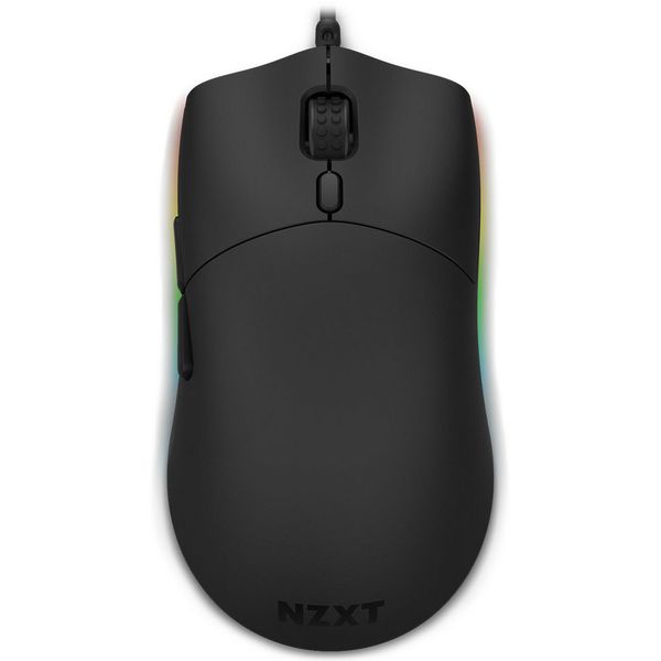 Gaming Mouse NZXT Lift, up to16k dpi, PixArt 3389, 6 buttons, Omron SW, RGB, 67g, 2m, USB, Black 146918 фото