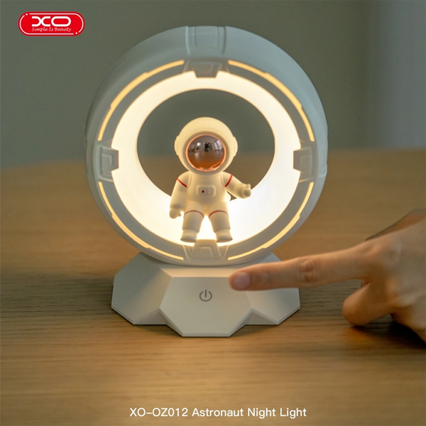 XO OZ12 Spaceman Tri-color Night Light Pat Light 1200mAh, White 240914 фото