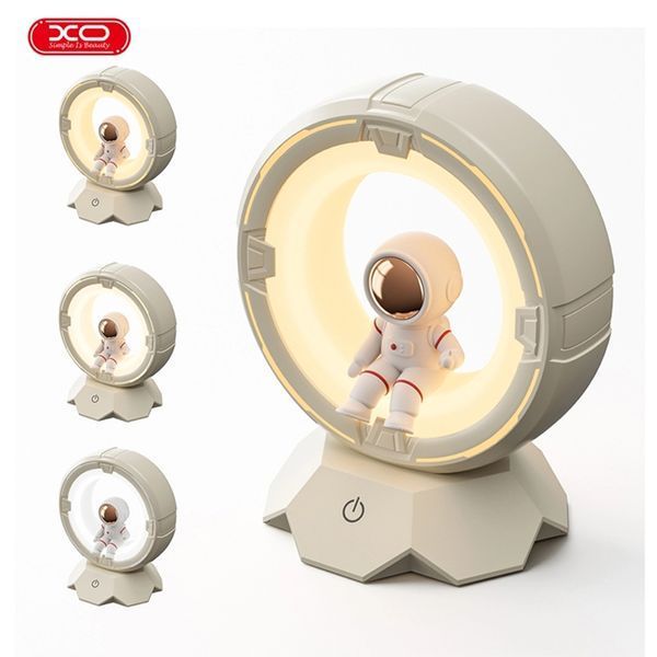 XO OZ12 Spaceman Tri-color Night Light Pat Light 1200mAh, White 240914 фото