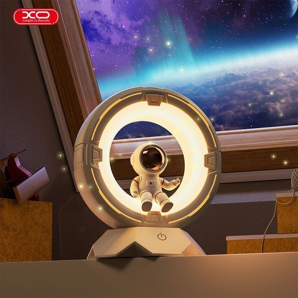 XO OZ12 Spaceman Tri-color Night Light Pat Light 1200mAh, White 240914 фото