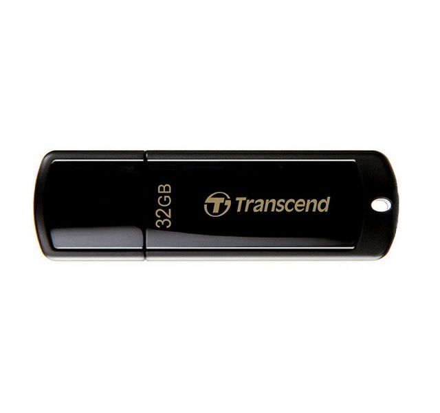 32GB USB2.0 Flash Drive Transcend "JetFlash 350", Black, Classic Cap (R/W:18/8MB/s) 50741 фото