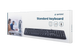 Keyboard Gembird KB-U-103, Standard, Full size, Silent, EN/RU, Black, USB 105369 фото 8