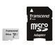 ..64GB MicroSD (Class 10) UHS-I (U1),+SD adapter, Transcend "TS64GUSD300S-A" (R/W:95/45MB/s) 88408 Imagini 1