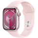 Apple Watch Series 9 GPS, 41mm Pink Aluminium Case with Light Pink Sport Band - S/M, MR933 209171 фото 1