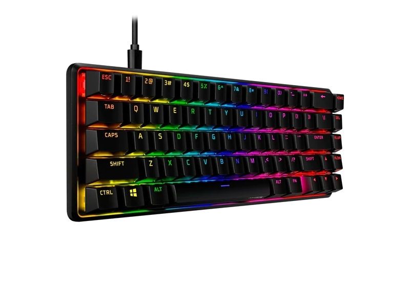 Gaming Keyboard HyperX Alloy Origins 65, Mechanical, TLK, Aluminum body, Red SW, RGB, PBT keys, USB 141576 фото