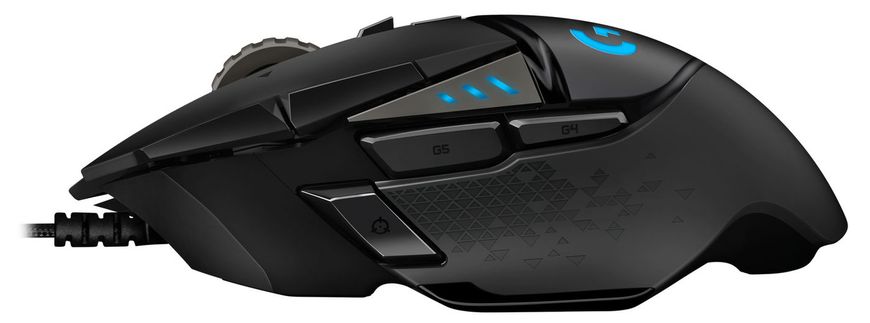 Gaming Mouse Logitech G502 Hero, Optical, 100-25600 dpi, 11 buttons, RGB, Adjj. Weight, Black USB 110678 фото