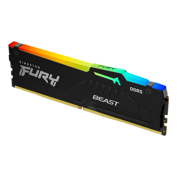 .16GB DDR5-6800MHz Kingston FURY Beast RGB (KF568C34BBEA-16), CL34-45-45, 1.4V, AMD EXPO 1.1/Intel 246831 фото