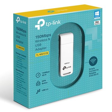 USB2.0 Wireless LAN Adapter N TP-LINK "TL-WN727N", 1T1R, 2.4GHz, Supports Sony PSP 57135 фото