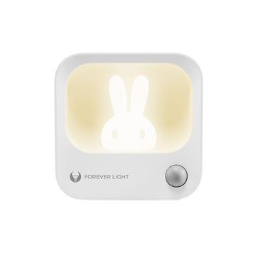 LED BUNNY Night Lamp PURE FLC-10 LEA PIR white 500mAh Forever Light, White 263657 Imagini
