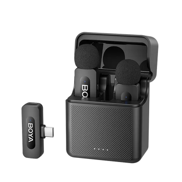 Microphone&nbsp;Wireless&nbsp;Boya&nbsp;BY-V30&nbsp;Ultracompact&nbsp;(Type&nbsp;C&nbsp;-&nbsp;2&nbsp;mic), Black 235212 Imagini
